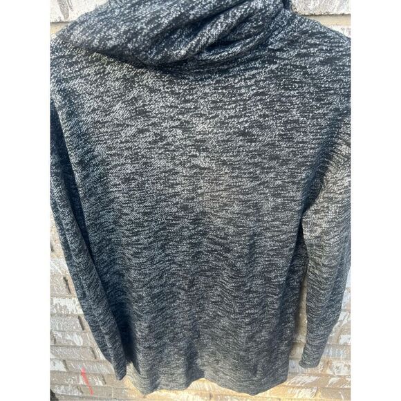 Merona Grey & Black Cowl Neck Long Sleeve Top Woman’s Size Large - Picture 10 of 11